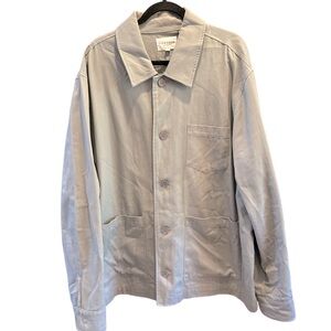 Five Four Los Angeles Lightweight Brushed Cotton Twill Casual Blazer/Jacket Gray